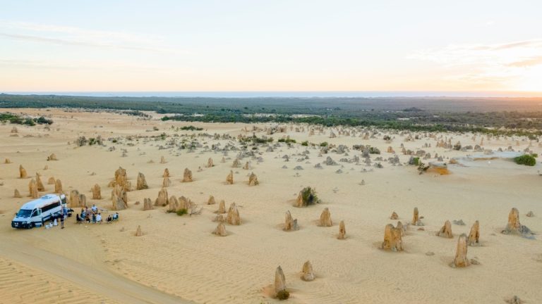 Van Parked in Desert