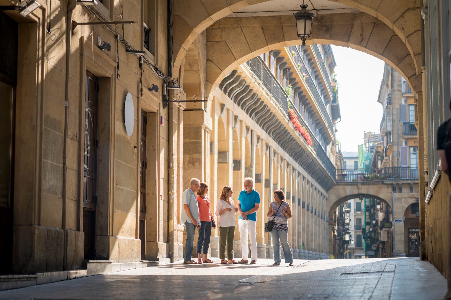 People Standing in Archway