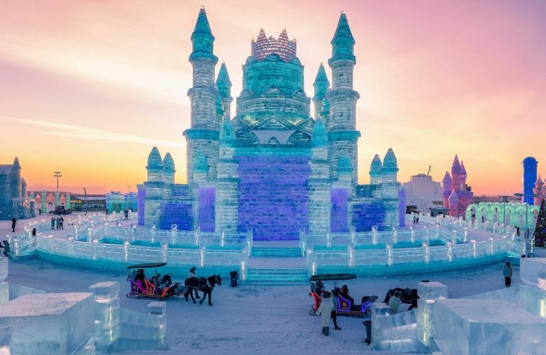 The popular ice castle