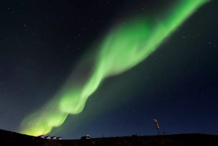 Aurora Borealis Over Icelandic