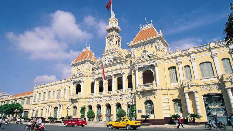 prominent clock tower