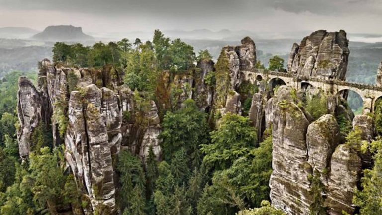 Bastei Bridge in Saxon Germany