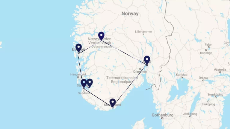 Map of Plane's Flight