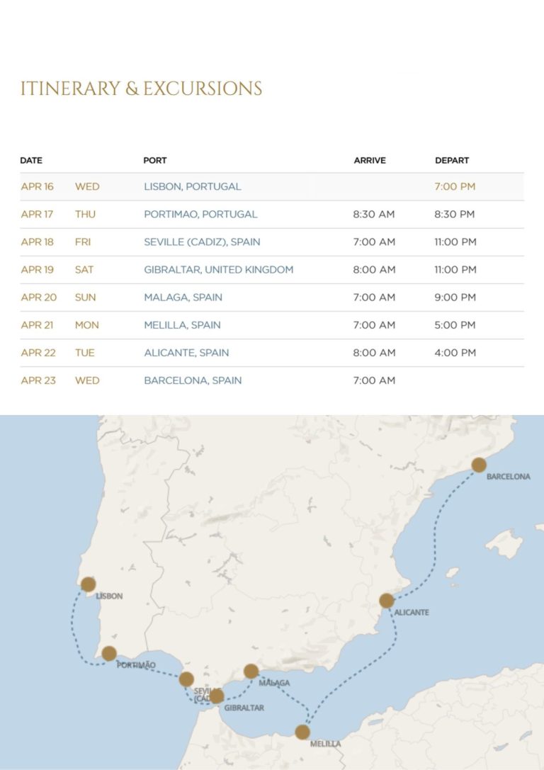 Cruise Route Map