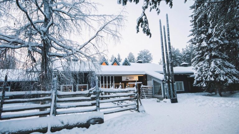 A serene snowy landscape