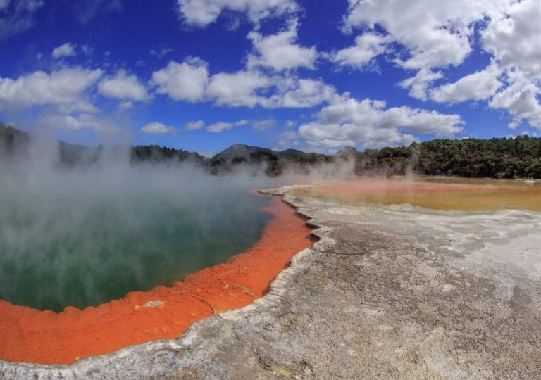 red and orange water