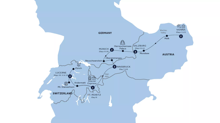 12D Country Roads of Bavaria, Switzerland & Austria