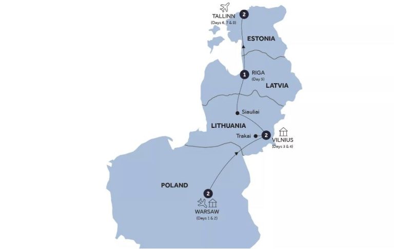 8D7N Warsaw and the Baltic States