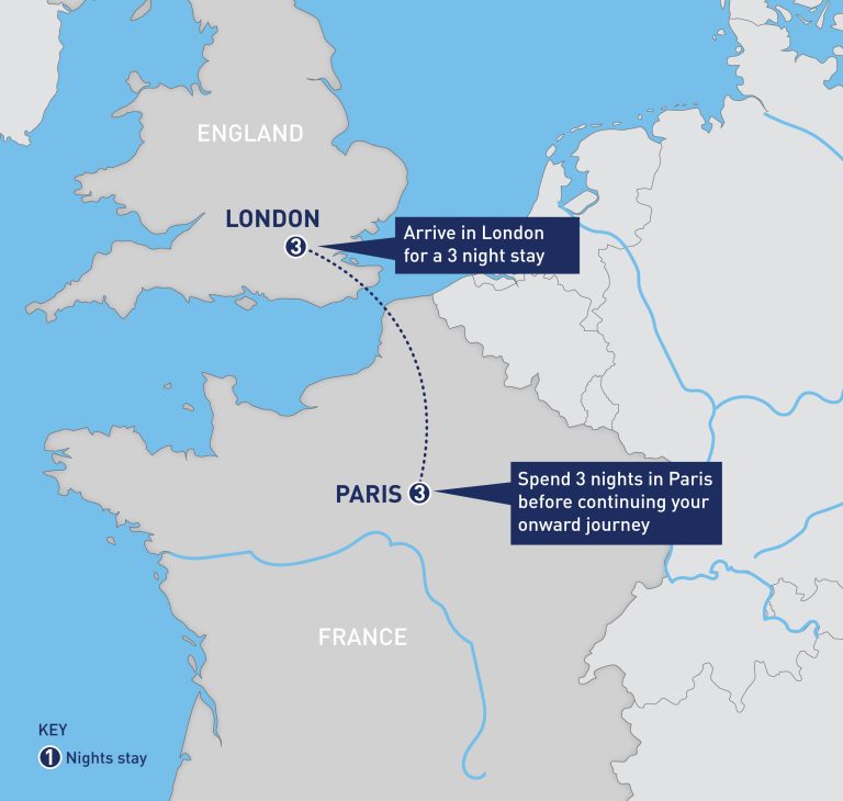 Railbookers: 7D6N London and Paris