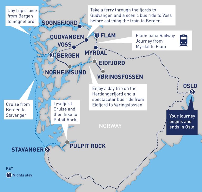 Railbookers: 10D9N Signature – Norwegian Fjord Adventure