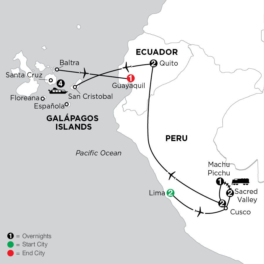 15D14N Peru & Ecuador: Machu Picchu, The Sacred Valley & The Galapagos