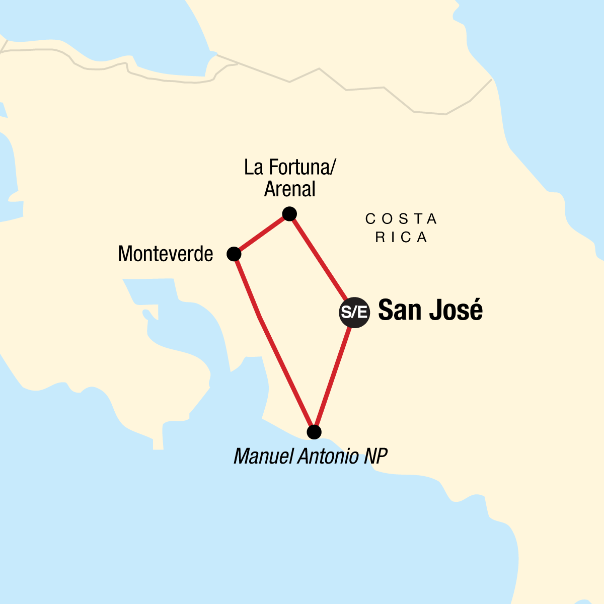 9D8N Journeys: Highlights of Costa Rica (CRNNG)
