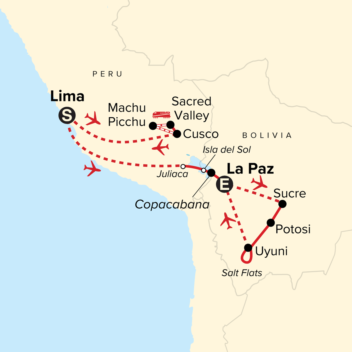 16D15N Journeys: Treasures of Peru & Bolivia (SPLNG)