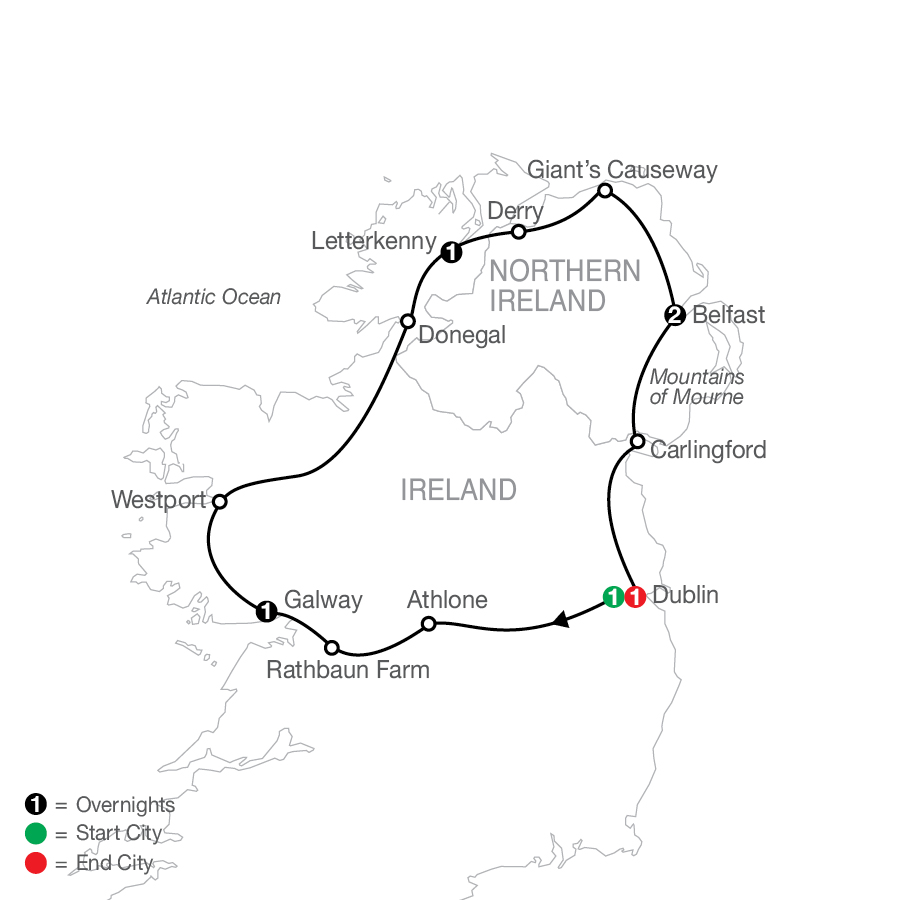 7D6N North of Ireland Escape (KANX)