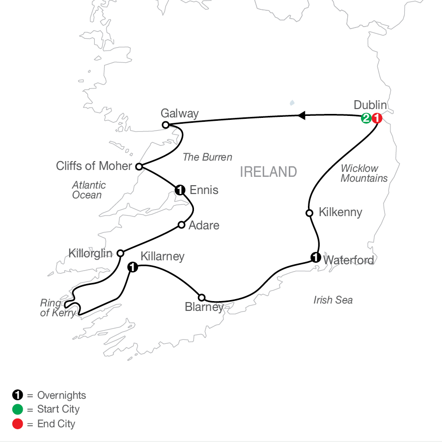 7D6N Irish Escape (KARX)